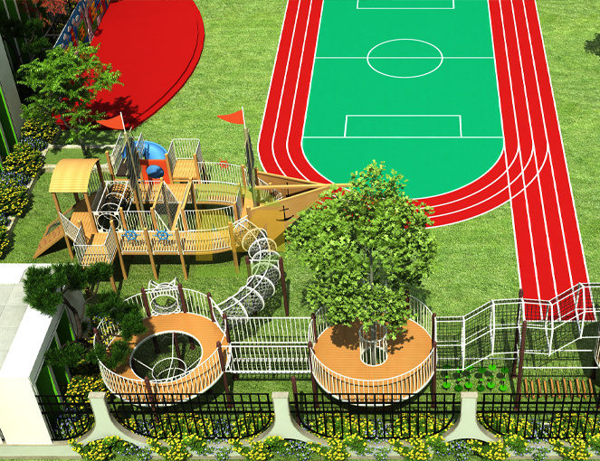 幼儿园木制海盗船拓展设备