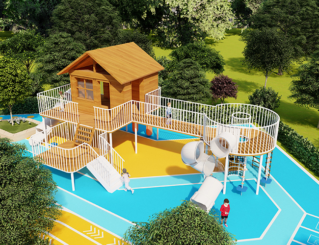 幼儿园学校小木屋游乐设备